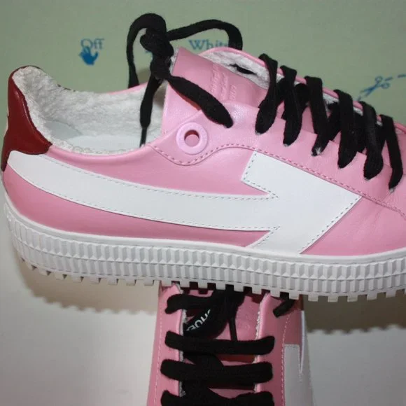 OFF-WHITE Virgil Abion Women’s Arrow Sneakers Pink Size 37 used with Box - Picture 4 of 7